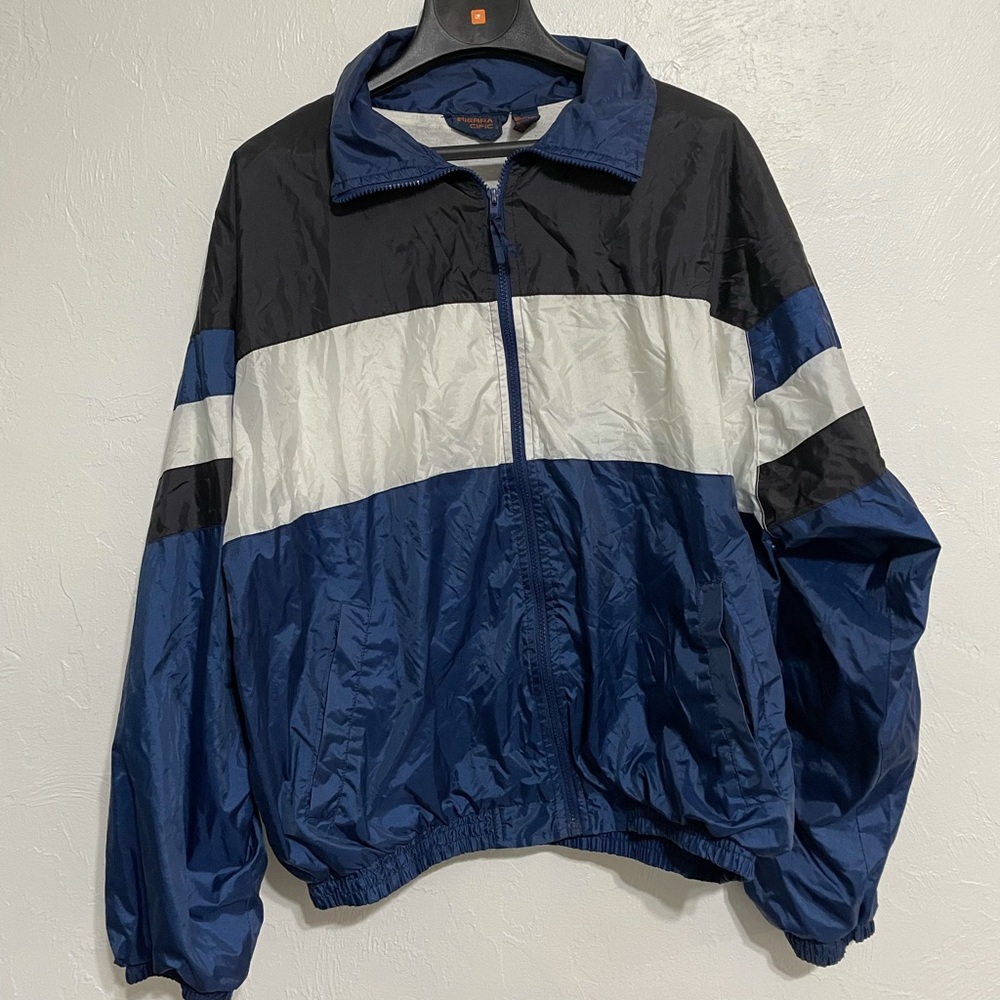 Vintage Sierra Pacific Color Block Windbreaker Jacket (XL)